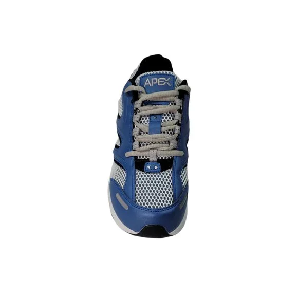 APEX mens Running Shoes V551 White/Blue ( Size US 8) - Picture 11 of 15